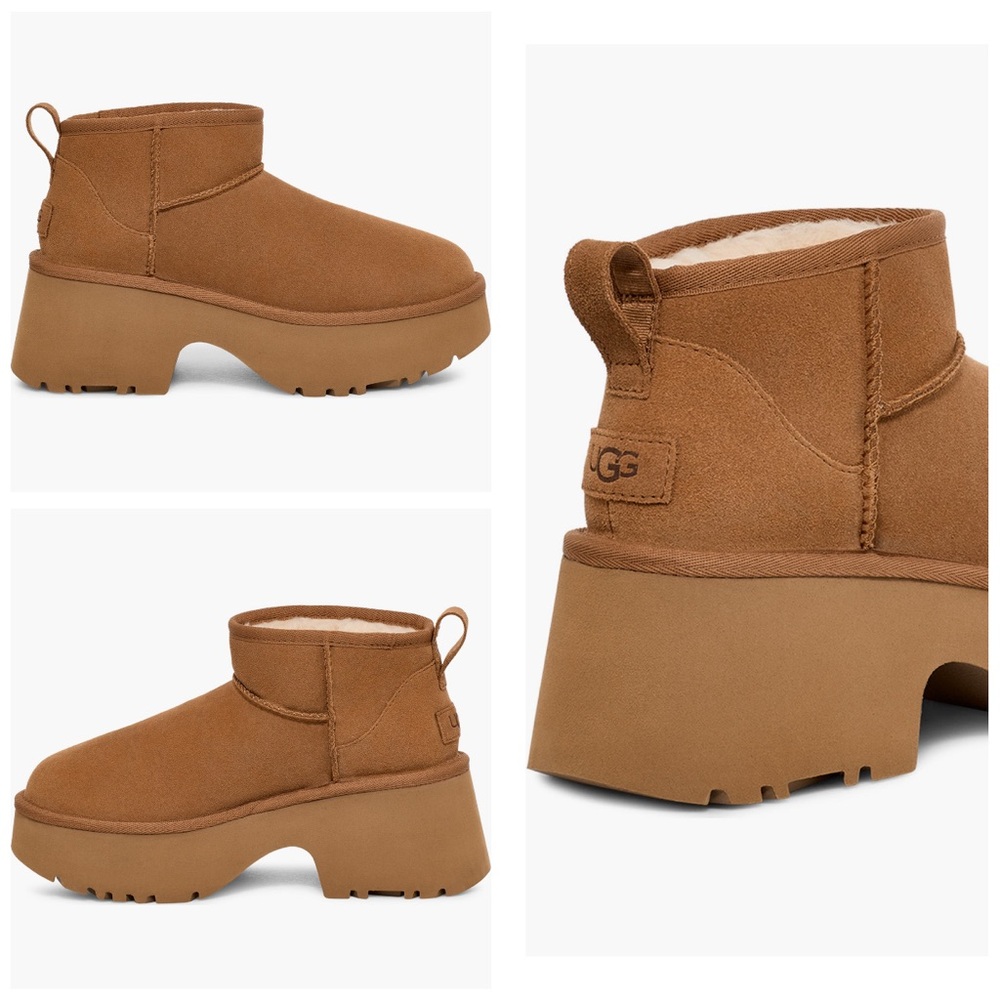 NWOT UGG Classic Ultra Mini New Heights Platform Boots Sz 10